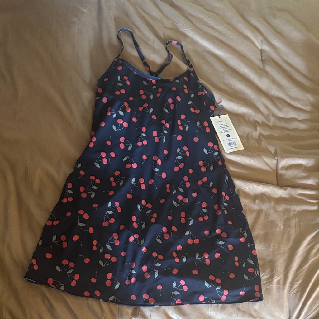Outdoor Voices Cherry Pattern Athletic Dress